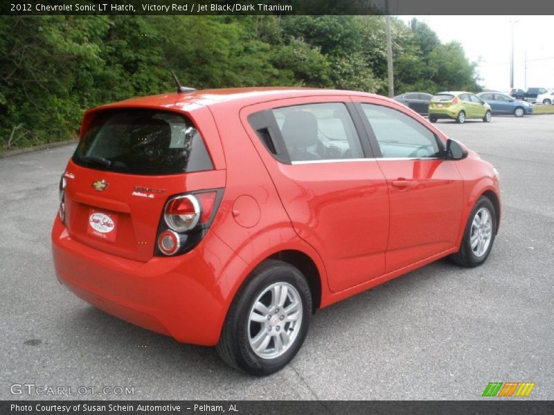 Victory Red / Jet Black/Dark Titanium 2012 Chevrolet Sonic LT Hatch