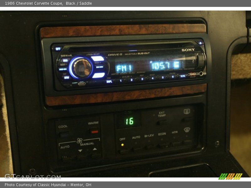 Black / Saddle 1986 Chevrolet Corvette Coupe