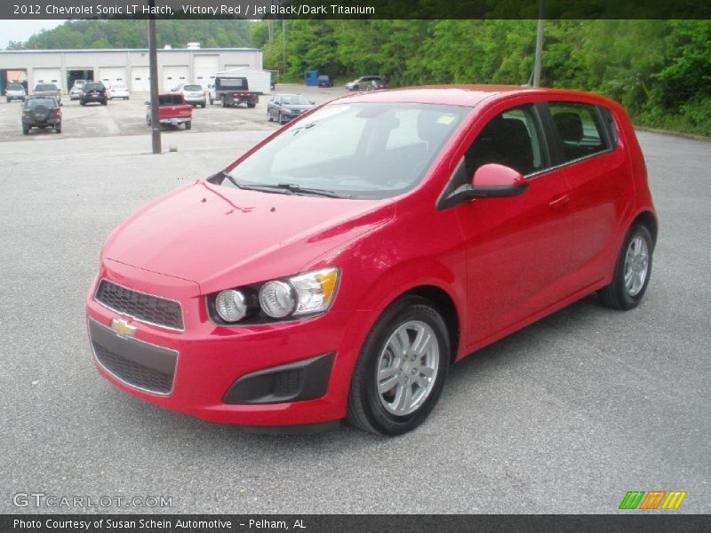 Victory Red / Jet Black/Dark Titanium 2012 Chevrolet Sonic LT Hatch