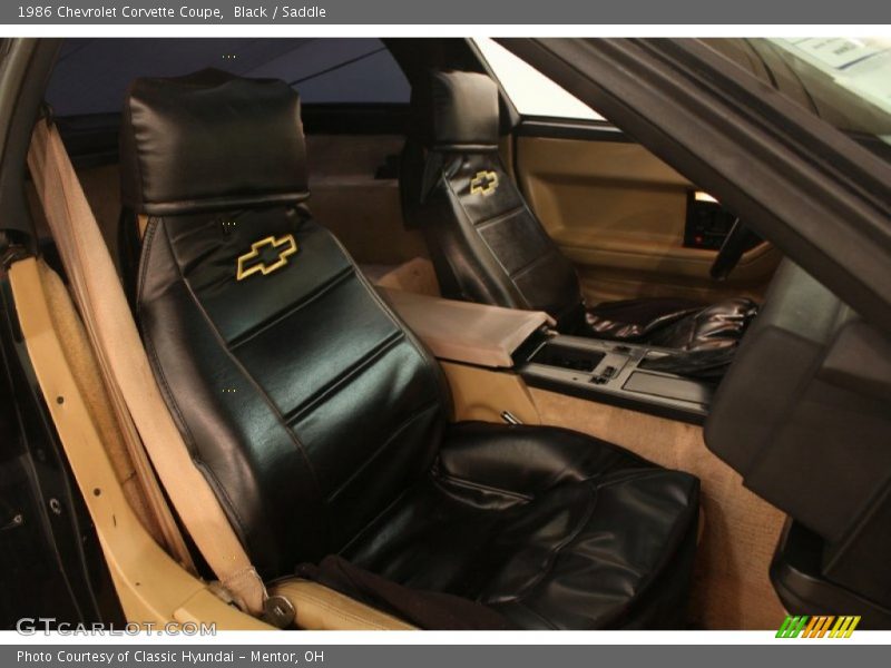 Black / Saddle 1986 Chevrolet Corvette Coupe