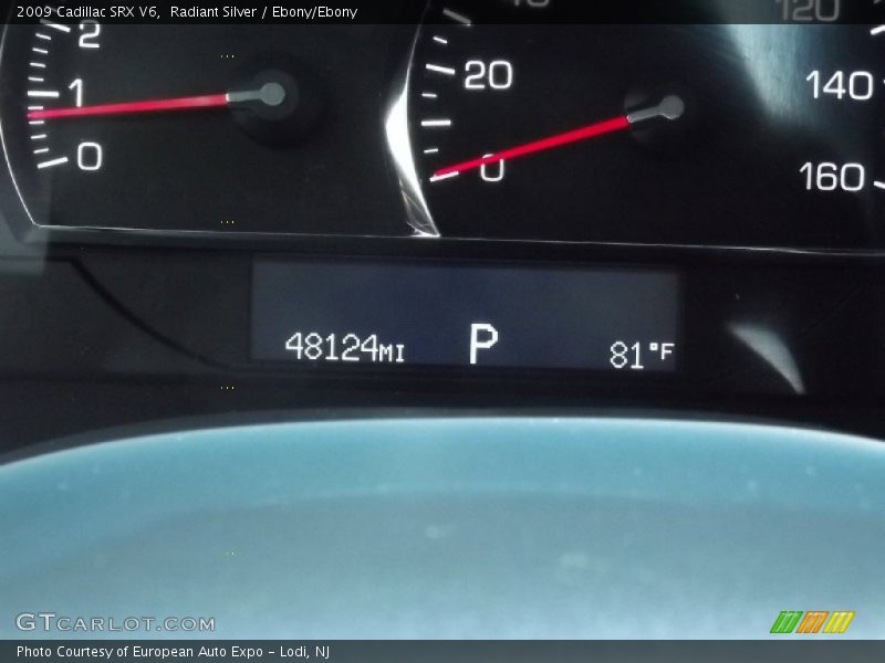 Radiant Silver / Ebony/Ebony 2009 Cadillac SRX V6