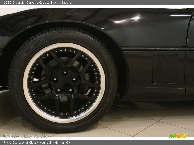 Black / Saddle 1986 Chevrolet Corvette Coupe
