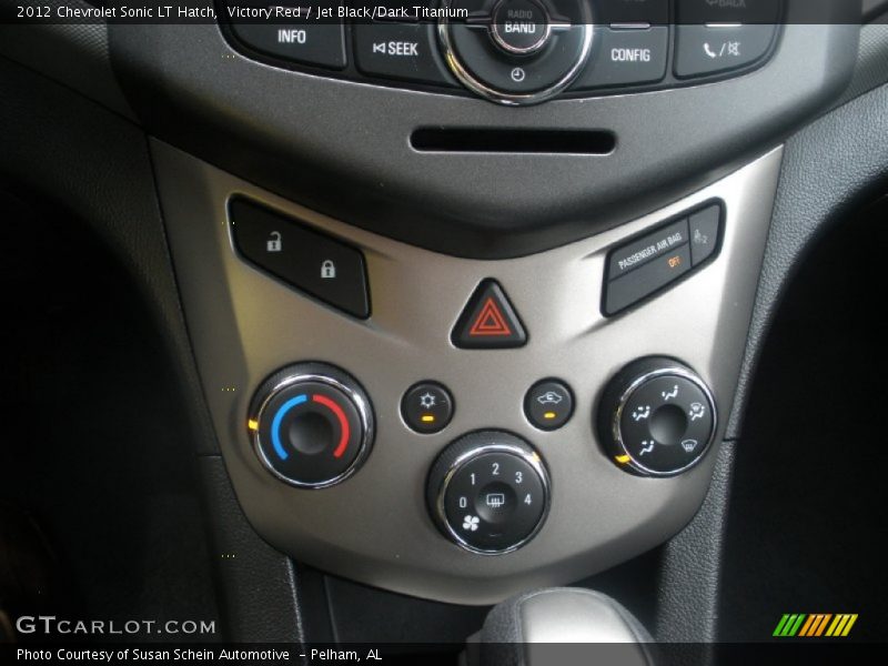 Victory Red / Jet Black/Dark Titanium 2012 Chevrolet Sonic LT Hatch