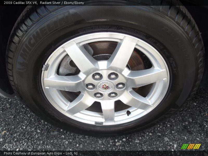 Radiant Silver / Ebony/Ebony 2009 Cadillac SRX V6