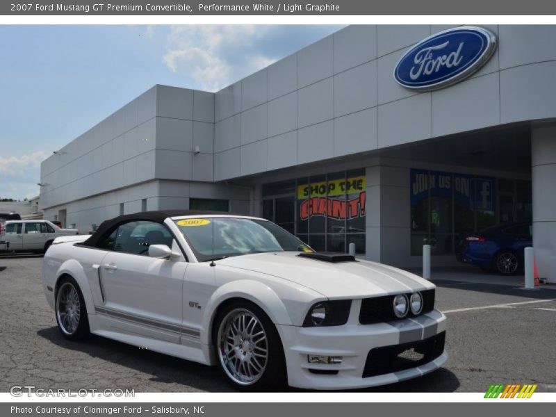 Performance White / Light Graphite 2007 Ford Mustang GT Premium Convertible