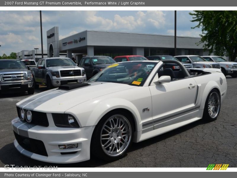 Performance White / Light Graphite 2007 Ford Mustang GT Premium Convertible
