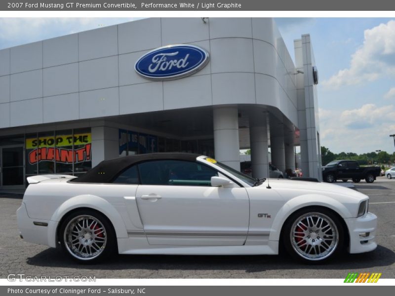 Performance White / Light Graphite 2007 Ford Mustang GT Premium Convertible