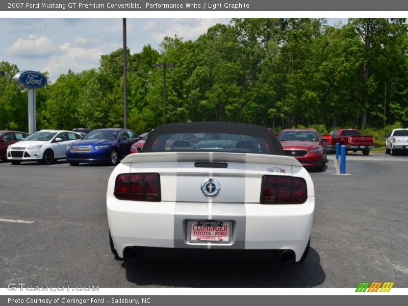 Performance White / Light Graphite 2007 Ford Mustang GT Premium Convertible