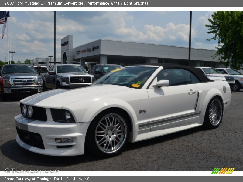 Performance White / Light Graphite 2007 Ford Mustang GT Premium Convertible