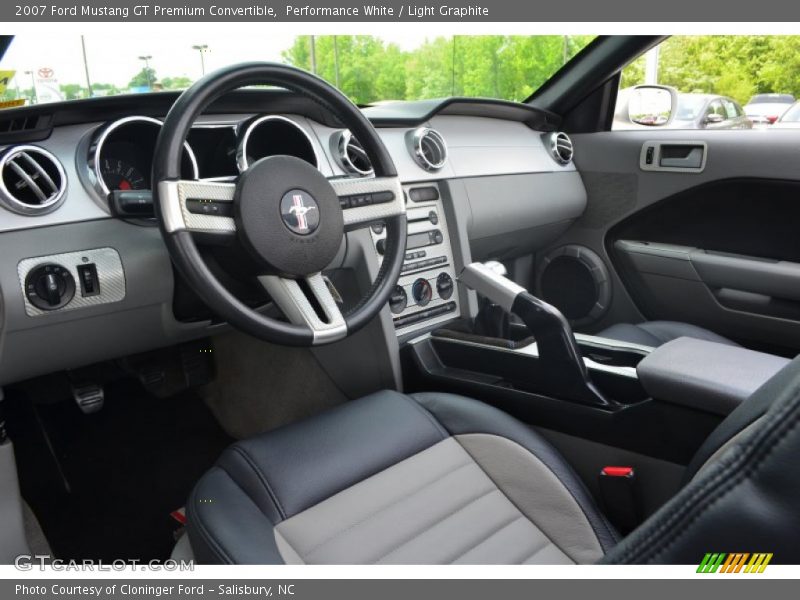 Performance White / Light Graphite 2007 Ford Mustang GT Premium Convertible