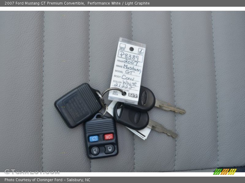 Performance White / Light Graphite 2007 Ford Mustang GT Premium Convertible