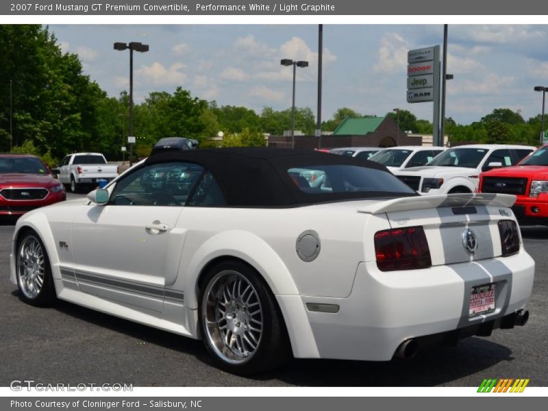 Performance White / Light Graphite 2007 Ford Mustang GT Premium Convertible