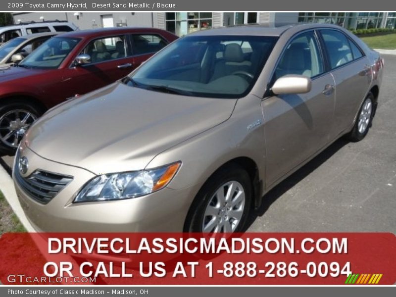 Desert Sand Metallic / Bisque 2009 Toyota Camry Hybrid