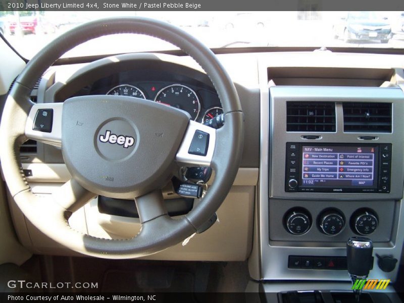 Stone White / Pastel Pebble Beige 2010 Jeep Liberty Limited 4x4