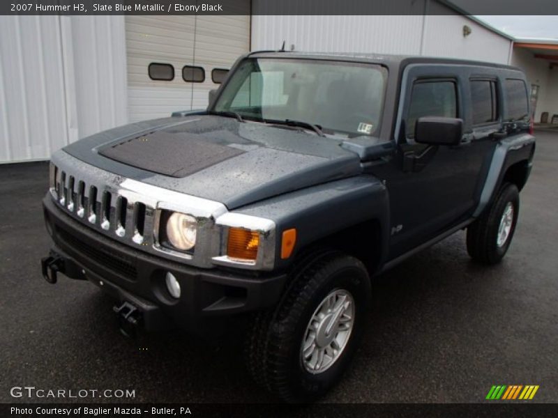 Slate Blue Metallic / Ebony Black 2007 Hummer H3