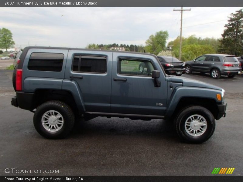 Slate Blue Metallic / Ebony Black 2007 Hummer H3