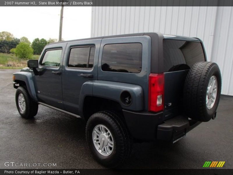 Slate Blue Metallic / Ebony Black 2007 Hummer H3