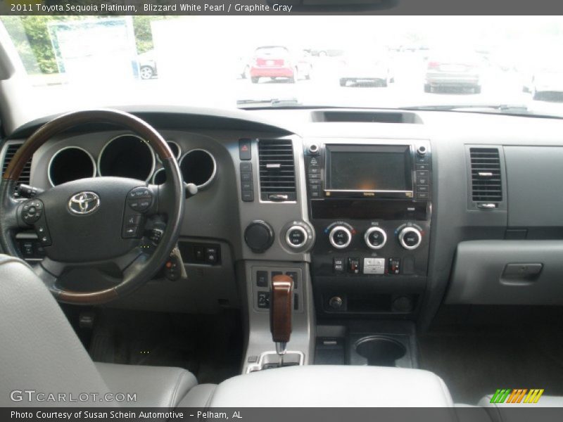 Blizzard White Pearl / Graphite Gray 2011 Toyota Sequoia Platinum