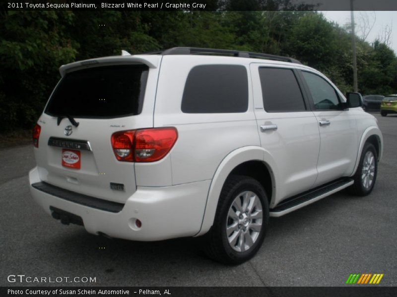 Blizzard White Pearl / Graphite Gray 2011 Toyota Sequoia Platinum