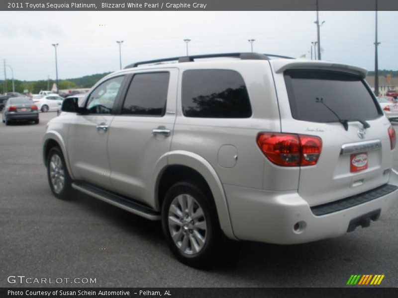 Blizzard White Pearl / Graphite Gray 2011 Toyota Sequoia Platinum