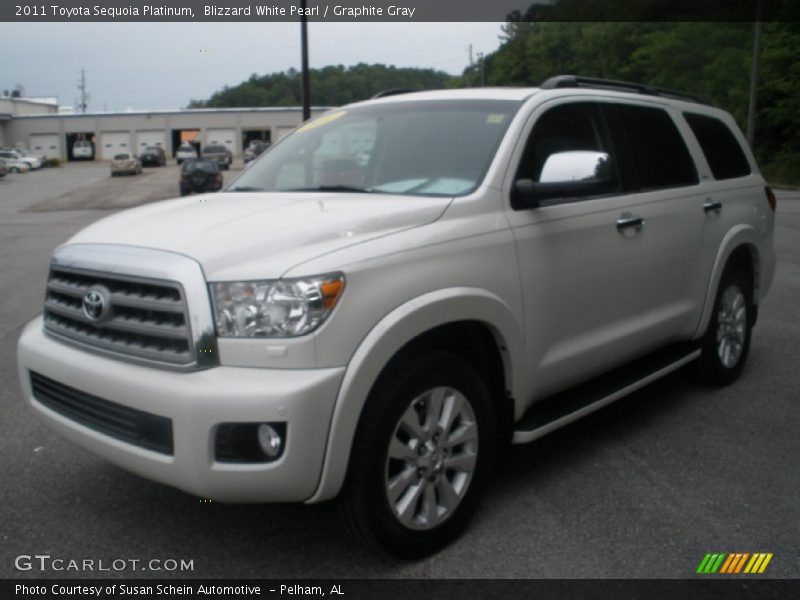 Blizzard White Pearl / Graphite Gray 2011 Toyota Sequoia Platinum