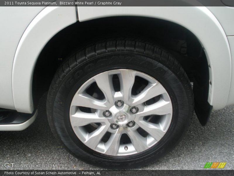 Blizzard White Pearl / Graphite Gray 2011 Toyota Sequoia Platinum