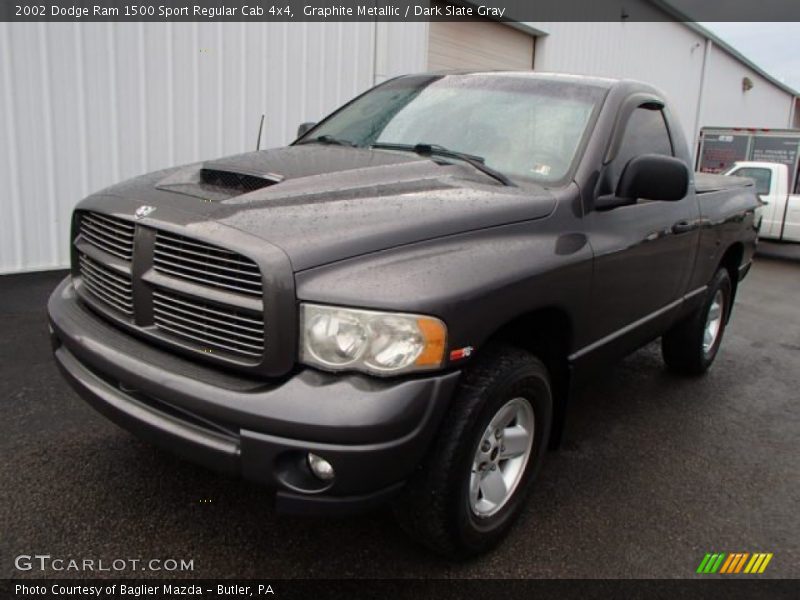 Front 3/4 View of 2002 Ram 1500 Sport Regular Cab 4x4