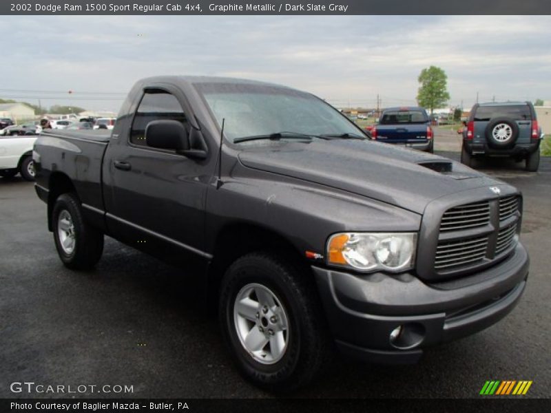 Front 3/4 View of 2002 Ram 1500 Sport Regular Cab 4x4