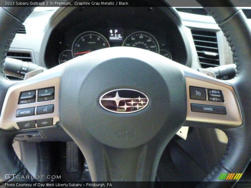 Graphite Gray Metallic / Black 2013 Subaru Outback 2.5i Premium