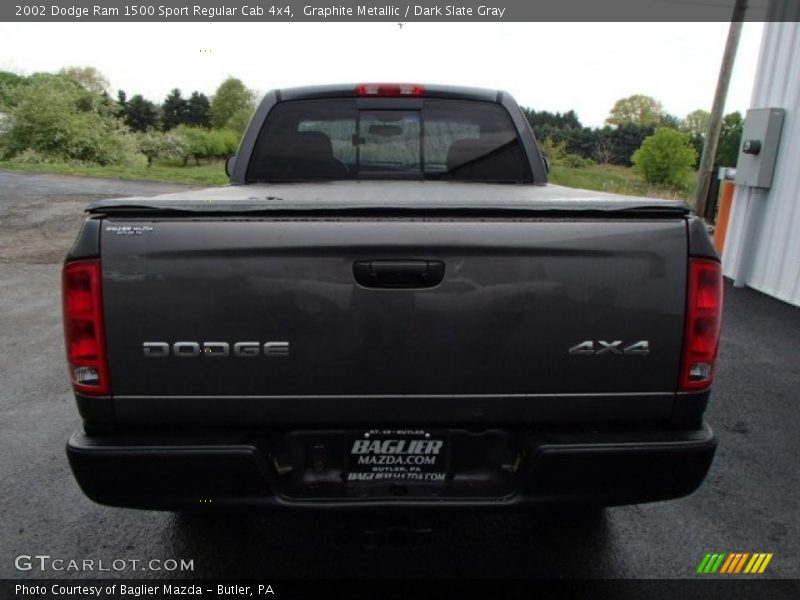 Graphite Metallic / Dark Slate Gray 2002 Dodge Ram 1500 Sport Regular Cab 4x4
