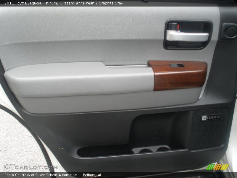 Blizzard White Pearl / Graphite Gray 2011 Toyota Sequoia Platinum