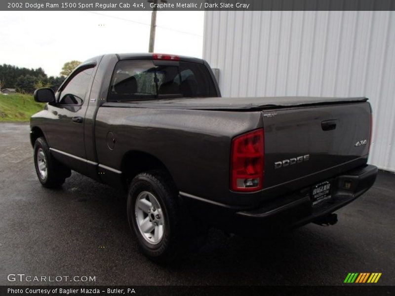 Graphite Metallic / Dark Slate Gray 2002 Dodge Ram 1500 Sport Regular Cab 4x4