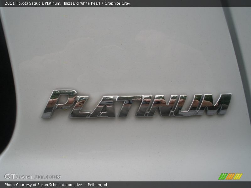 Blizzard White Pearl / Graphite Gray 2011 Toyota Sequoia Platinum