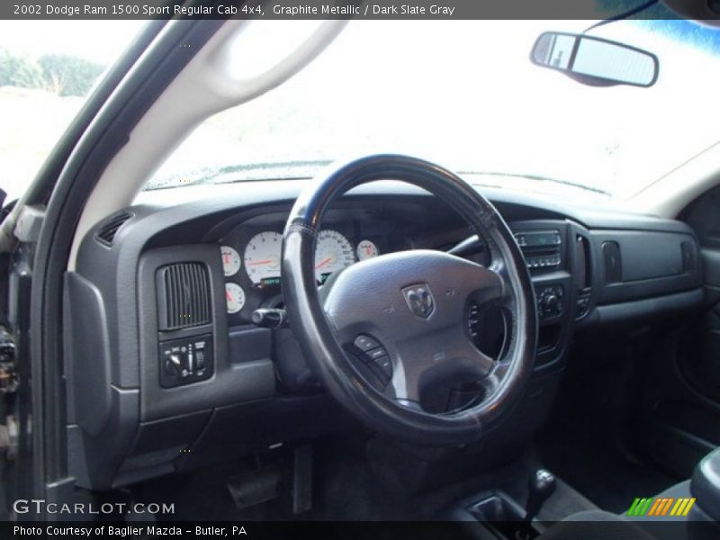 Graphite Metallic / Dark Slate Gray 2002 Dodge Ram 1500 Sport Regular Cab 4x4