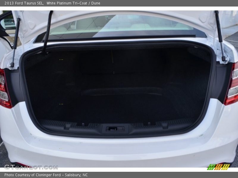 White Platinum Tri-Coat / Dune 2013 Ford Taurus SEL