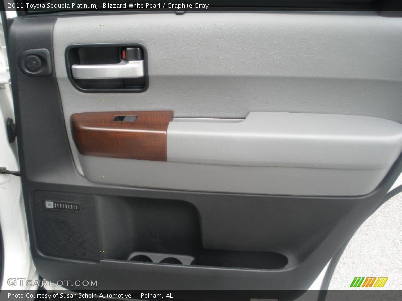 Blizzard White Pearl / Graphite Gray 2011 Toyota Sequoia Platinum