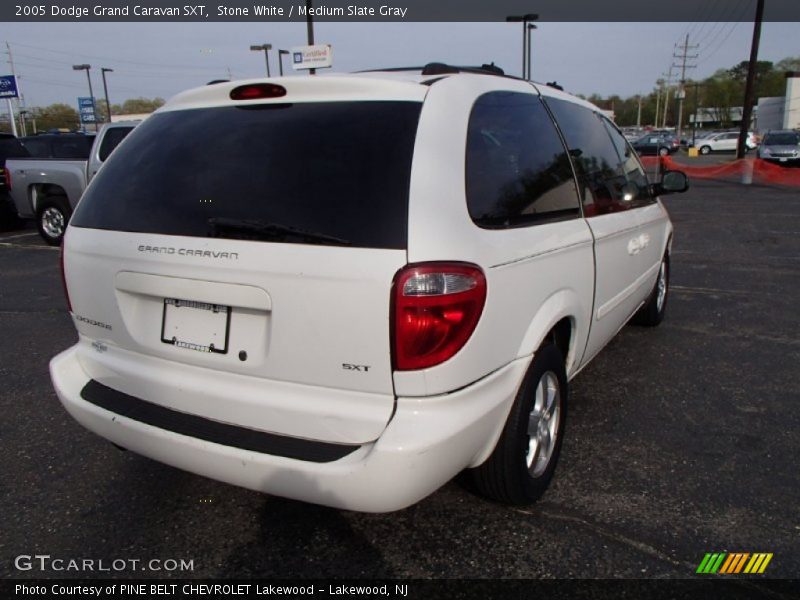 Stone White / Medium Slate Gray 2005 Dodge Grand Caravan SXT