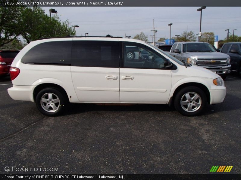 Stone White / Medium Slate Gray 2005 Dodge Grand Caravan SXT