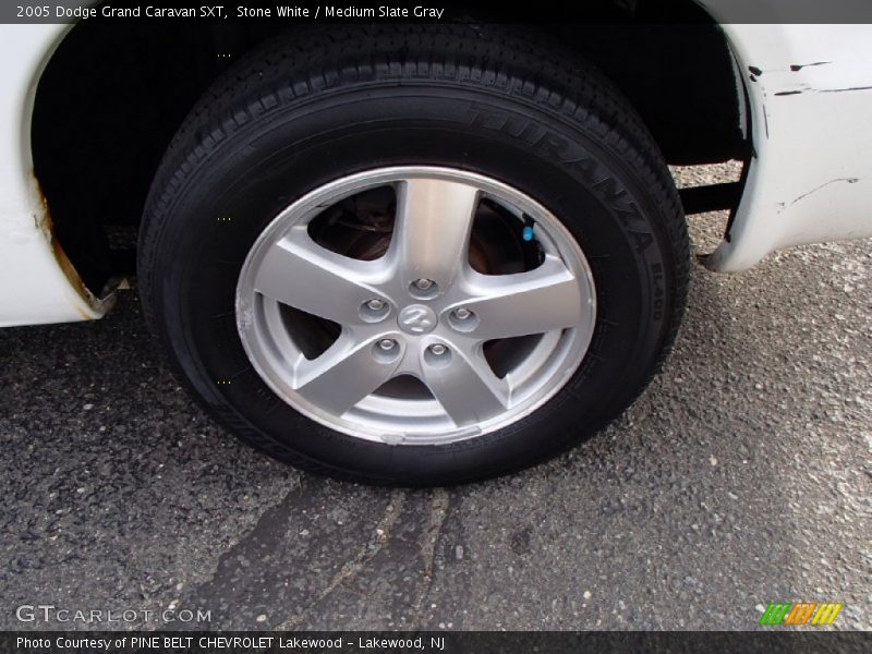 Stone White / Medium Slate Gray 2005 Dodge Grand Caravan SXT