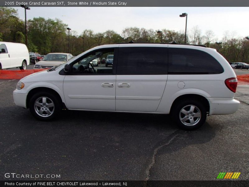Stone White / Medium Slate Gray 2005 Dodge Grand Caravan SXT