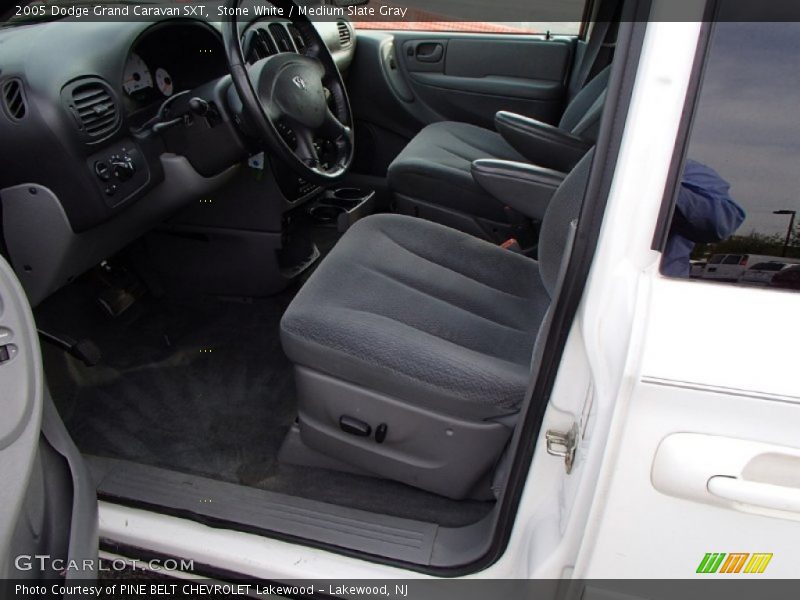 Stone White / Medium Slate Gray 2005 Dodge Grand Caravan SXT