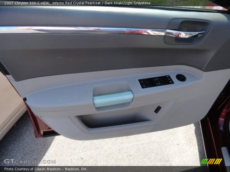 Inferno Red Crystal Pearlcoat / Dark Khaki/Light Graystone 2007 Chrysler 300 C HEMI