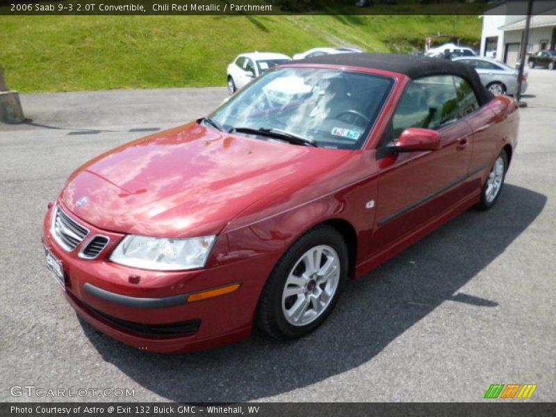Chili Red Metallic / Parchment 2006 Saab 9-3 2.0T Convertible