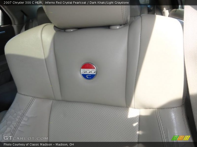 Inferno Red Crystal Pearlcoat / Dark Khaki/Light Graystone 2007 Chrysler 300 C HEMI