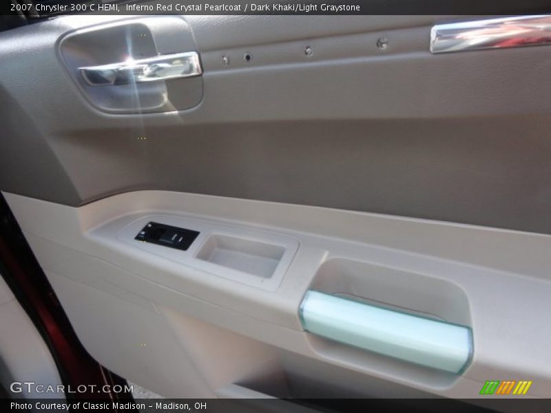 Inferno Red Crystal Pearlcoat / Dark Khaki/Light Graystone 2007 Chrysler 300 C HEMI