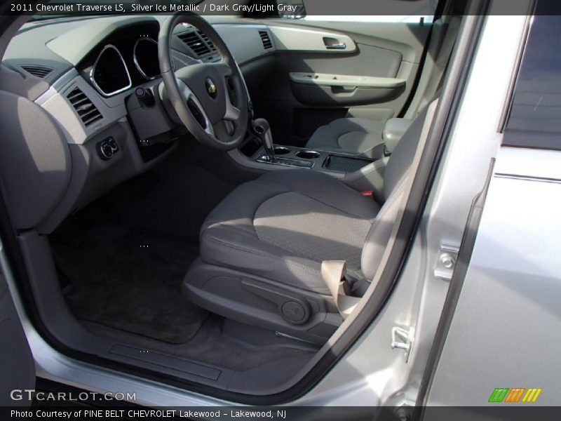 Silver Ice Metallic / Dark Gray/Light Gray 2011 Chevrolet Traverse LS