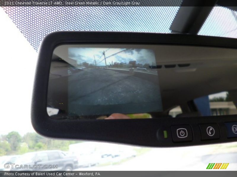 Steel Green Metallic / Dark Gray/Light Gray 2011 Chevrolet Traverse LT AWD