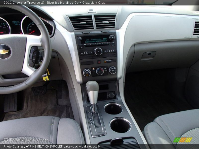 Silver Ice Metallic / Dark Gray/Light Gray 2011 Chevrolet Traverse LS