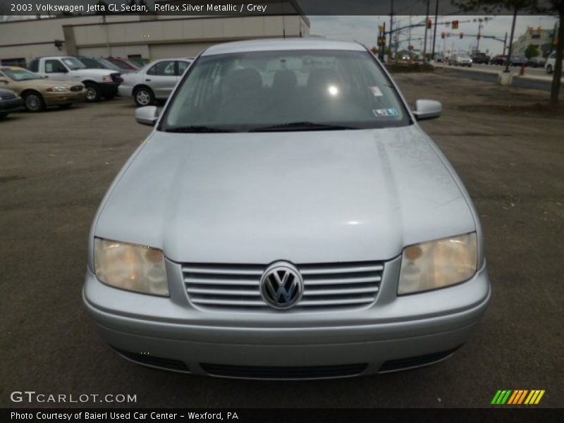 Reflex Silver Metallic / Grey 2003 Volkswagen Jetta GL Sedan