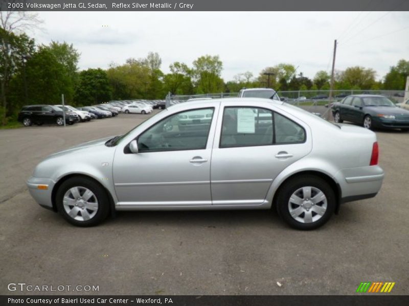 Reflex Silver Metallic / Grey 2003 Volkswagen Jetta GL Sedan